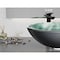 Anzzi Belissima Round Glass Vessel Bathroom Sink with Stellar Grey Finish LS-AZ917 - alternate 6